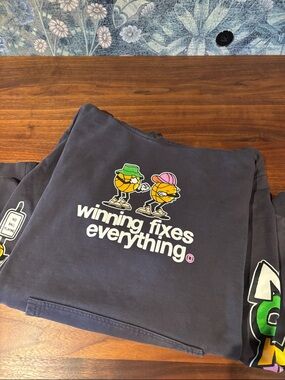 Overtime Hoodie Sweatshirt "winning fixes everything". Excellent condition